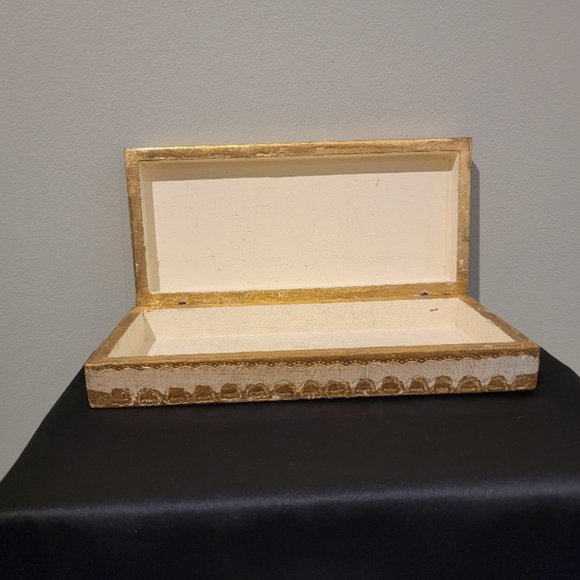 Vintage Distressed Wood Keepsake/Jewelry Box - Venice Scene - Picture 3 of 9